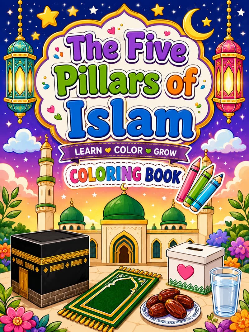 My First Five Pillars of Islam Coloring Book