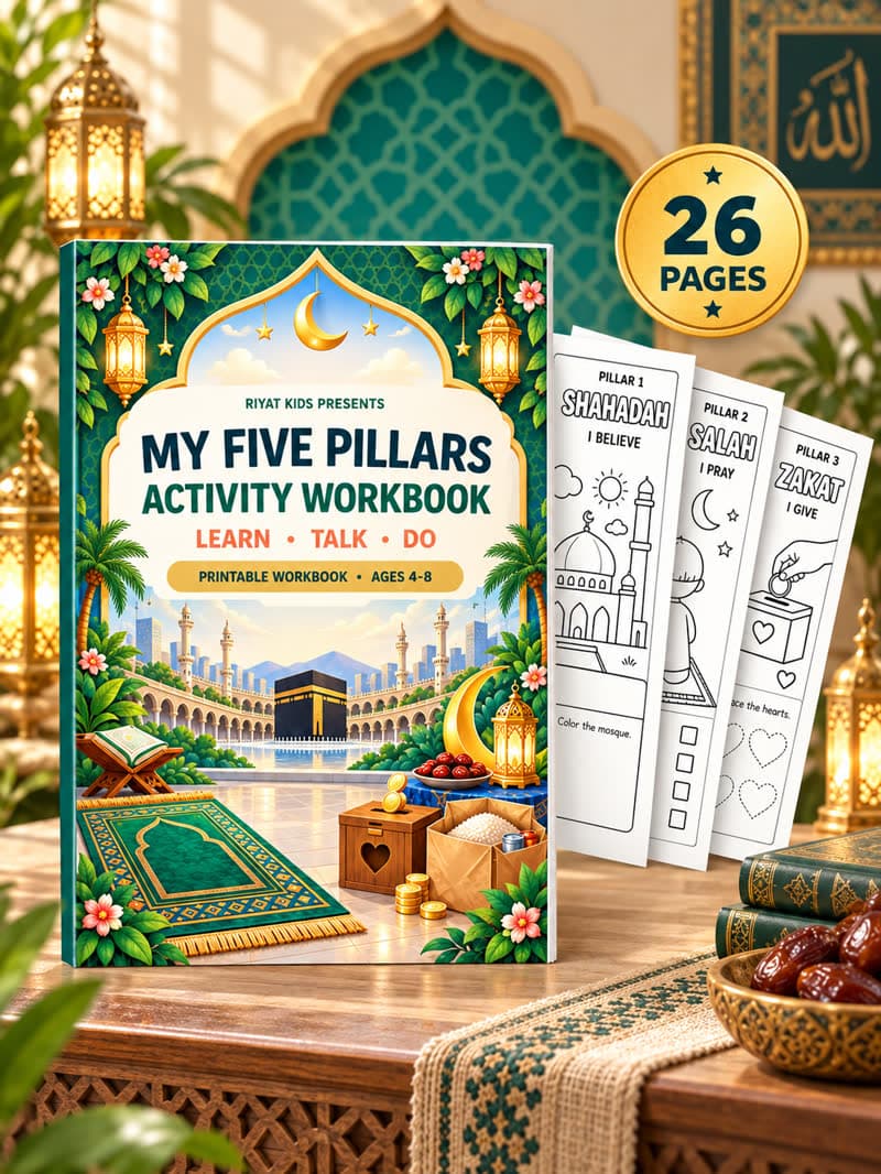 My Five Pillars Activity Workbook for Kids Ages 4–8